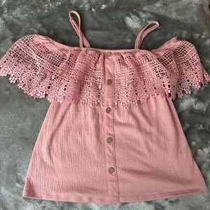 Pink Top , Large.